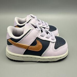 Nike Dunk Low SE Copper Swoosh Toddler Shoes Size 4C